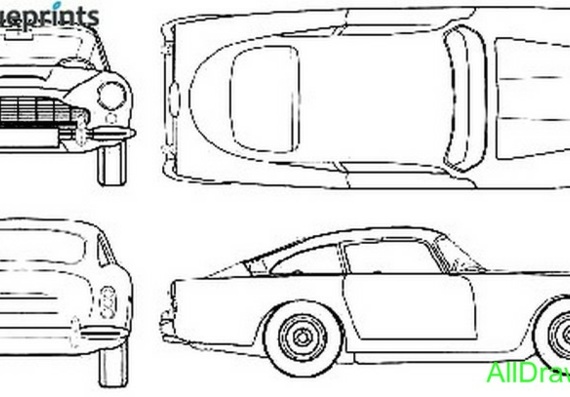Aston Martin DB5 (1965) (Астон Мартин ДБ5 (1965)) - чертежи (рисунки) автомобиля